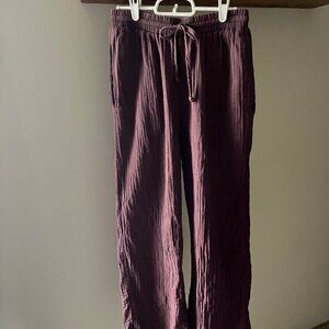 Lotus & Luna Cotton Cabana Pants - Lunar Sky (Dark Dusty Purple)